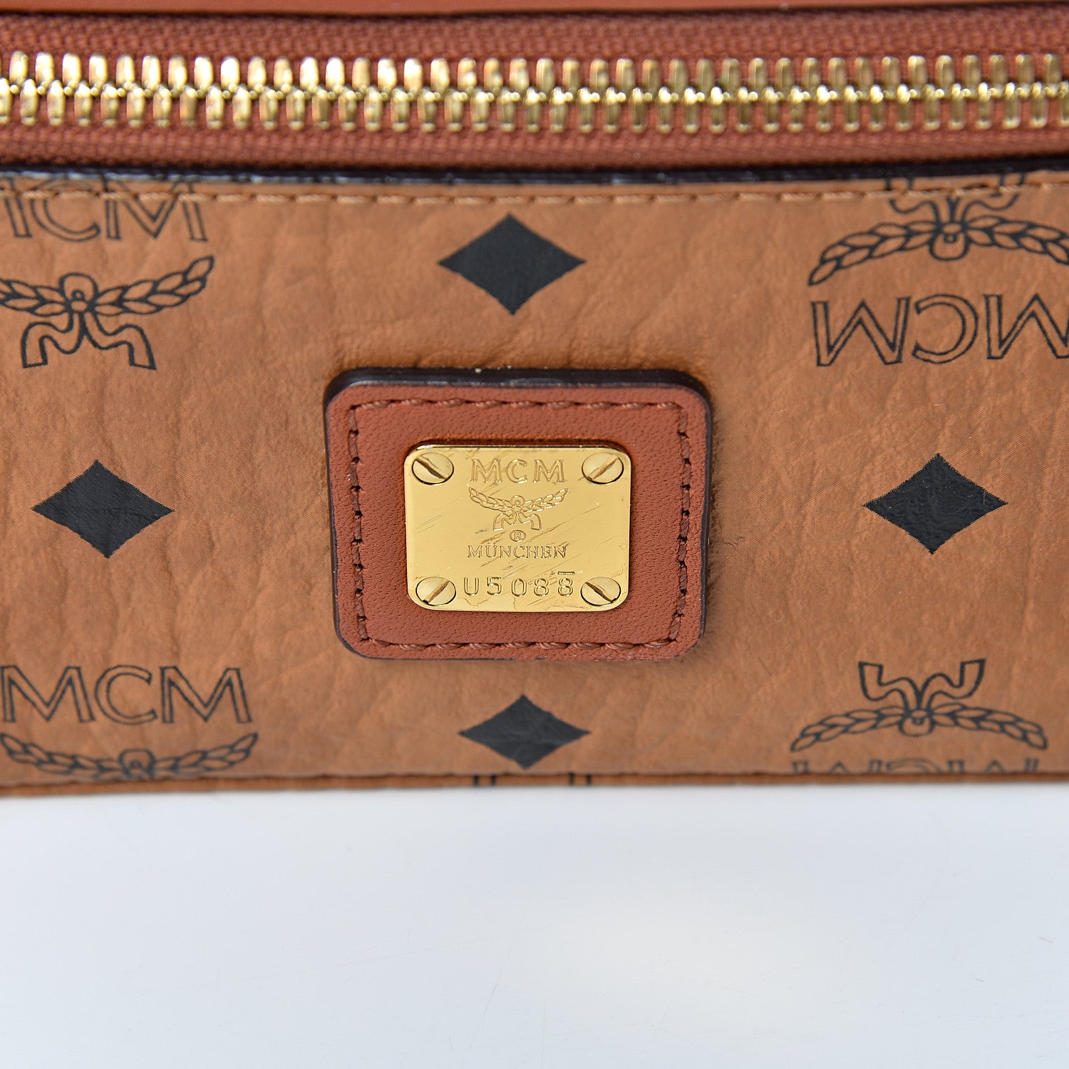 MCM Visetos Vanity Case Cognac 14 of 14
