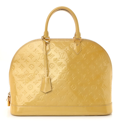 Louis Vuitton Vernis Alma GM Blanc Corail 1 of 17