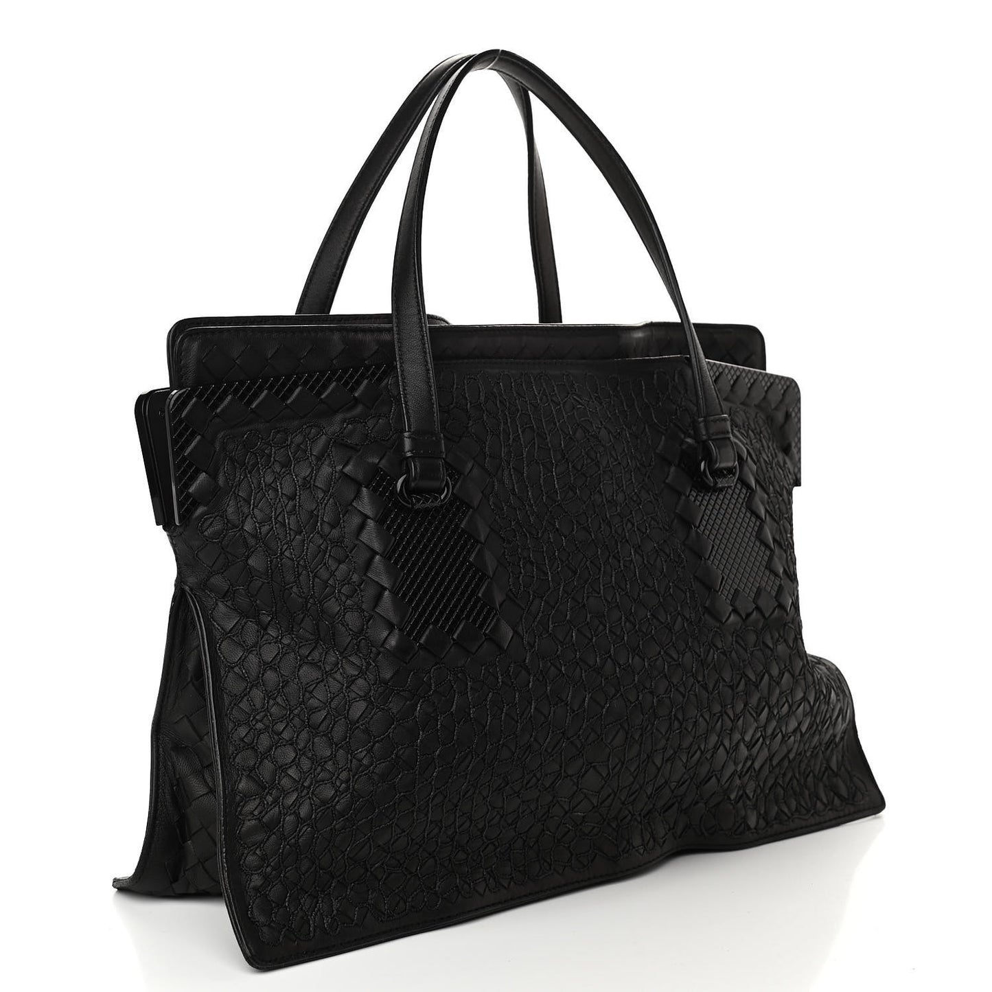 Nappa Intrecciato Tote Black