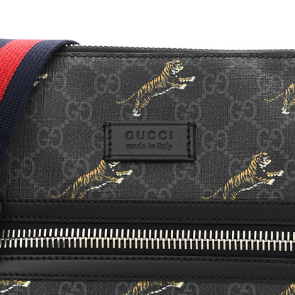 Gucci GG Supreme Monogram Tigers Web Messenger Bag Black Multicolor 8 of 11