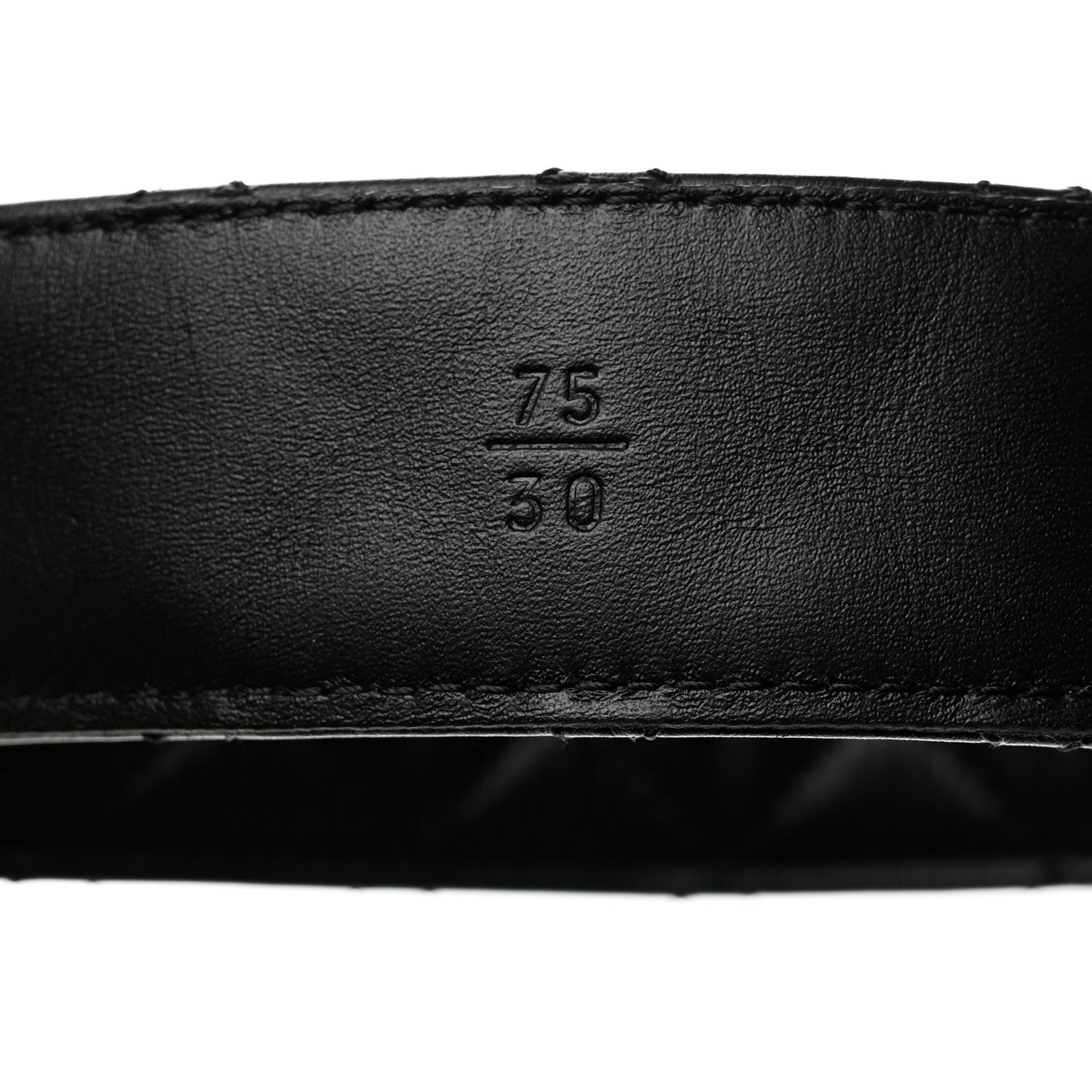 Calfskin Quilted CC Chain Belt 75 30 Black