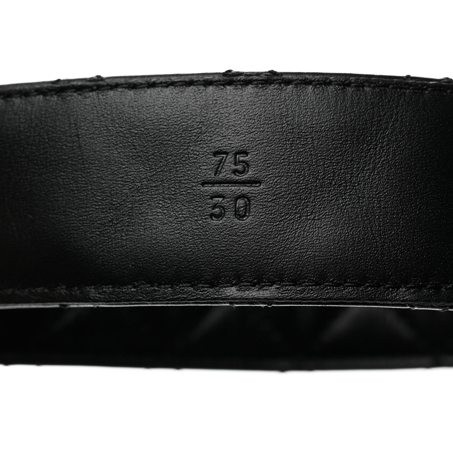 Chanel Calfskin Quilted CC Chain Belt 75 30 Black 4 of 7