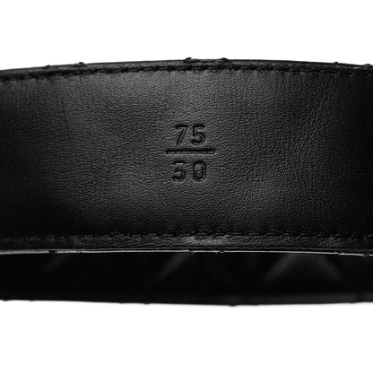 Chanel Calfskin Quilted CC Chain Belt 75 30 Black 4 of 7