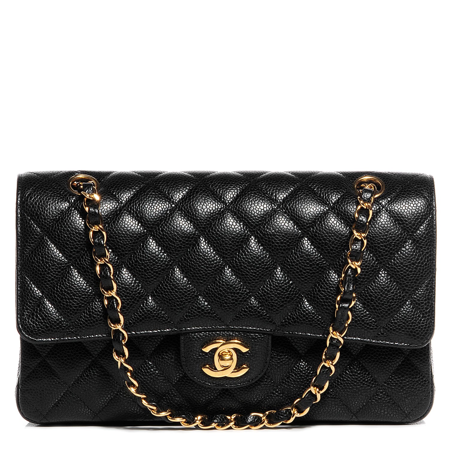 Chanel Caviar Quilted Medium Double Flap Black 1 of 8