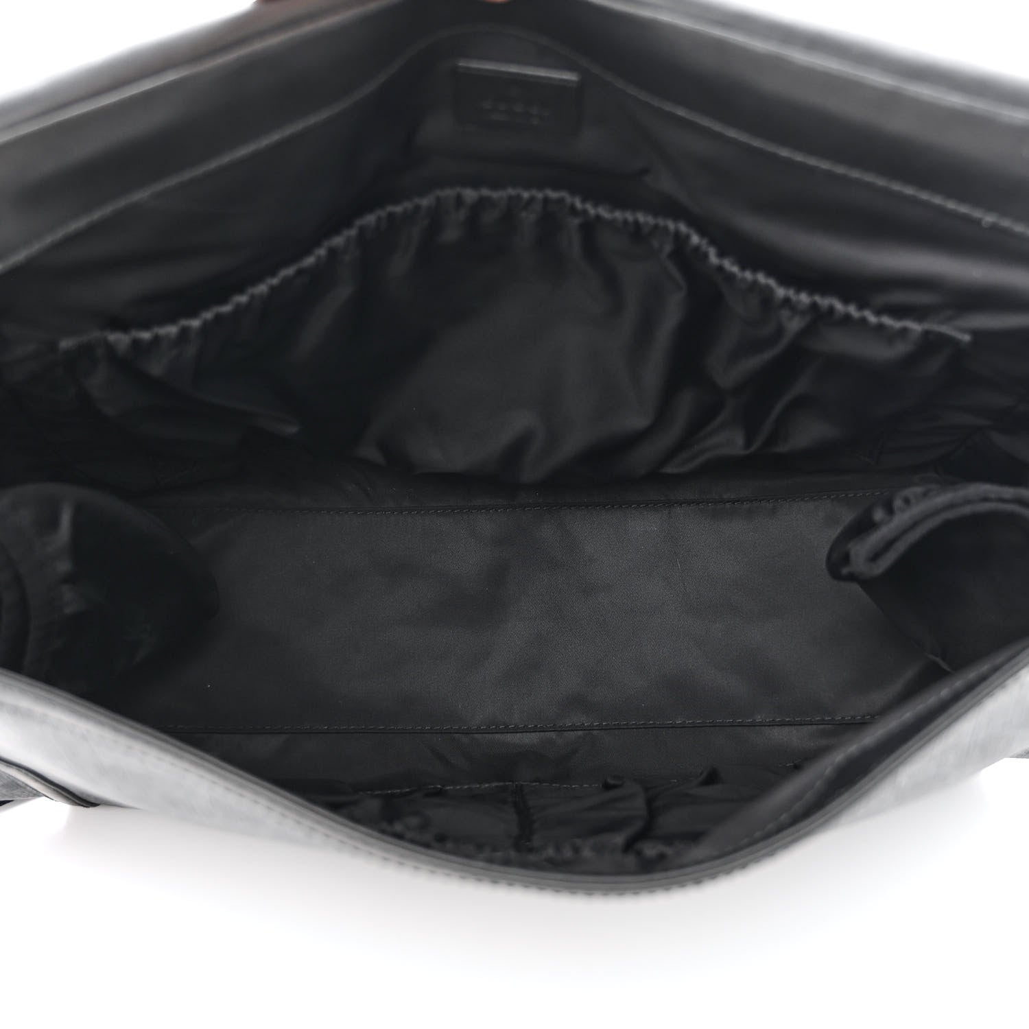 Gucci GG Supreme Monogram Web Messenger Diaper Bag Black Grey 6 of 13
