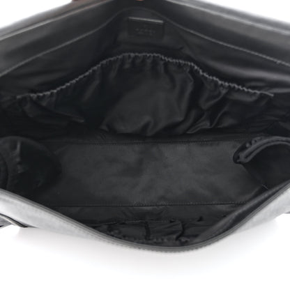 Gucci GG Supreme Monogram Web Messenger Diaper Bag Black Grey 6 of 13
