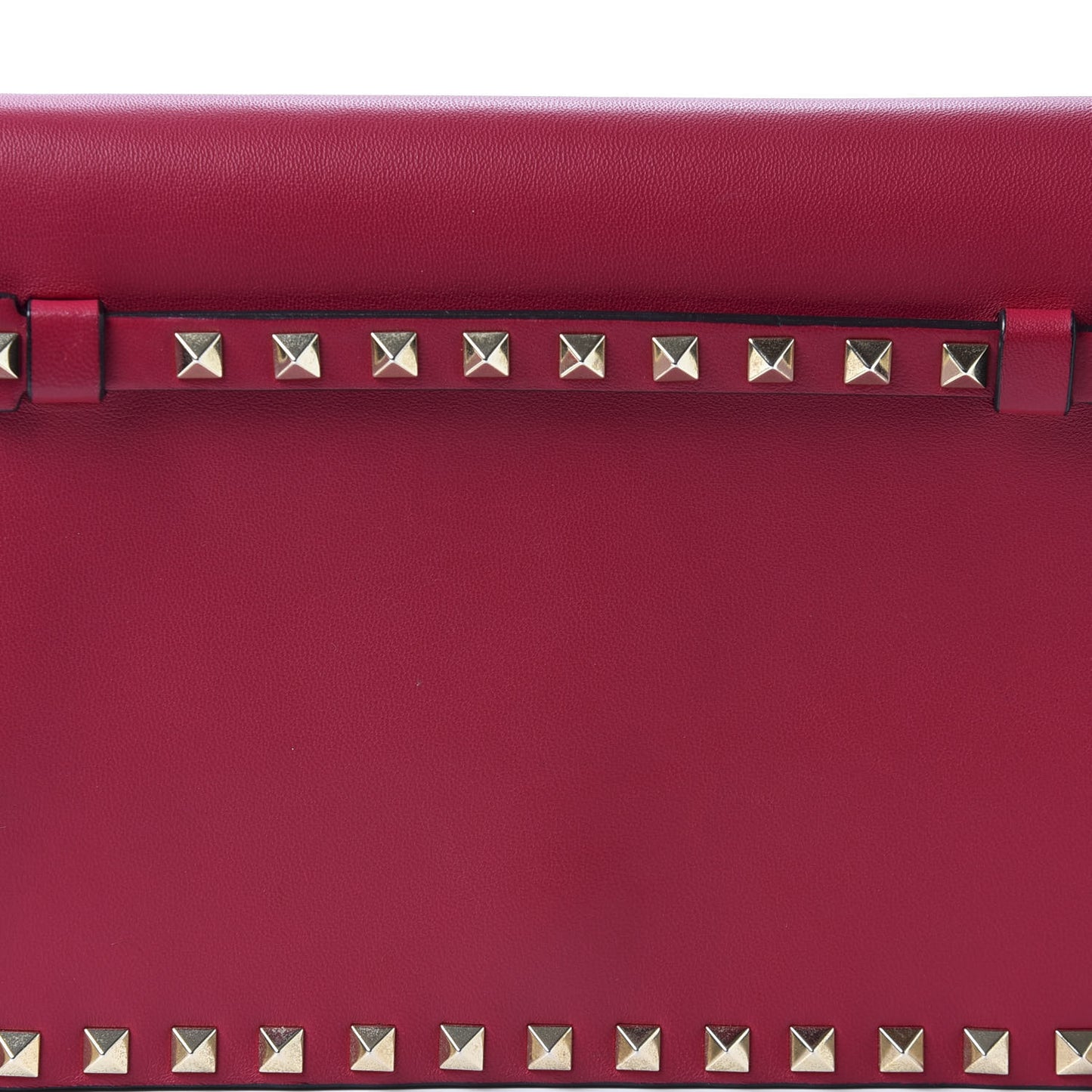 Nappa Rockstud Wristlet Clutch Cyclamin
