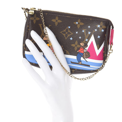 Louis Vuitton Monogram 2018 Christmas Animation Mini Bears Pochette Accessories 2 of 8