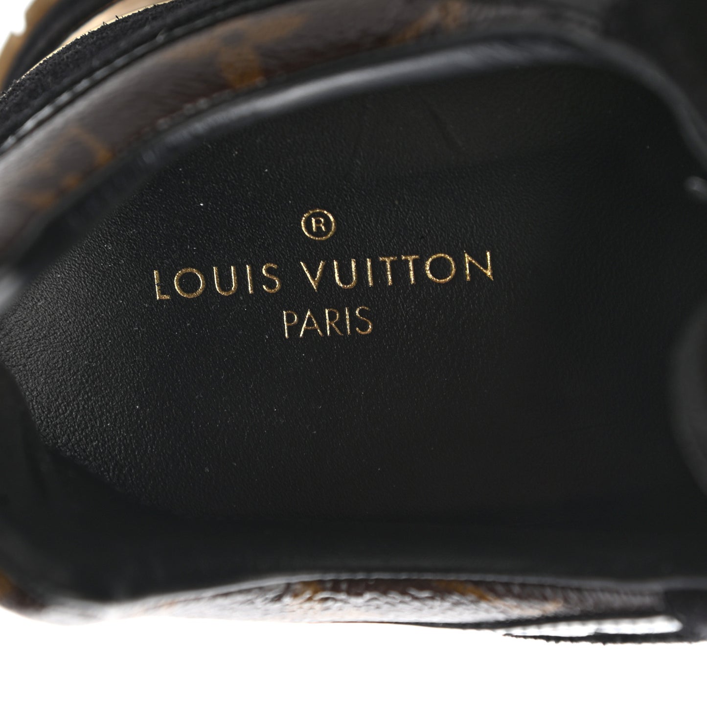 Suede Monogram Run Away Sneakers 38 Black