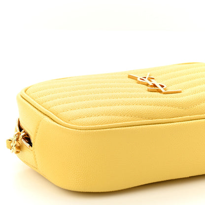 Saint Laurent Grain De Poudre Matelasse Monogram Mini Lou Camera Bag Sunflower 8 of 9