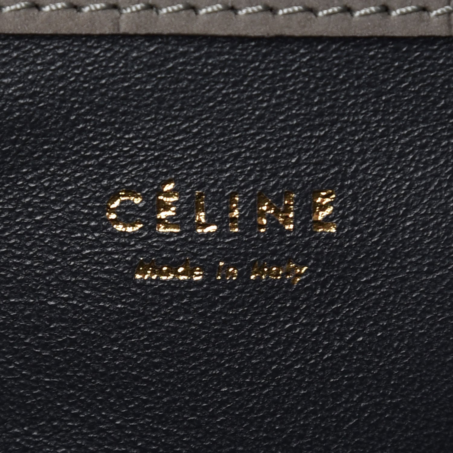 Celine Crocodile Embossed Nubuck Medium Phantom Luggage Grey 8 of 9