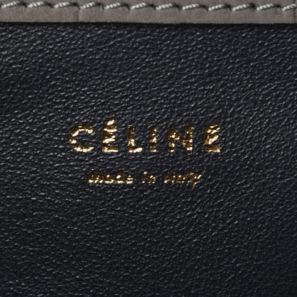 Celine Crocodile Embossed Nubuck Medium Phantom Luggage Grey 8 of 9