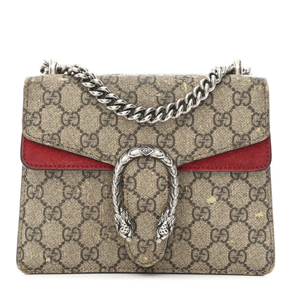 Gucci GG Supreme Monogram Mini Dionysus Shoulder Bag Hibiscus Red 1 of 14
