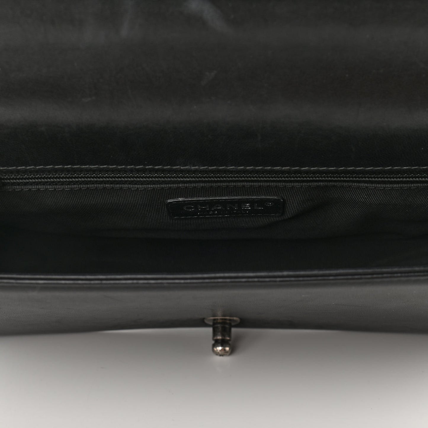 Lambskin Quilted New Medium Boy Flap Black