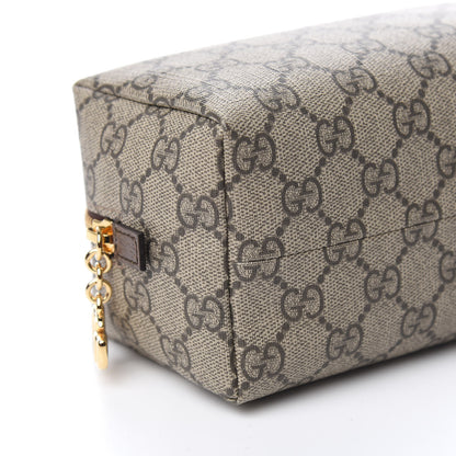 Gucci Soft GG Supreme Monogram Calfskin Medium Ophidia Cosmetic Case Beige Ebony New Acero 8 of 10
