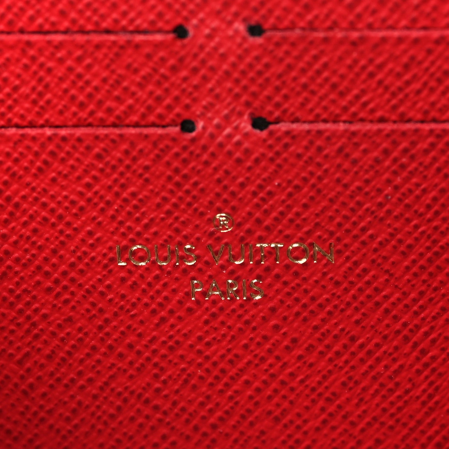 Damier Ebene Clemence Wallet Cherry