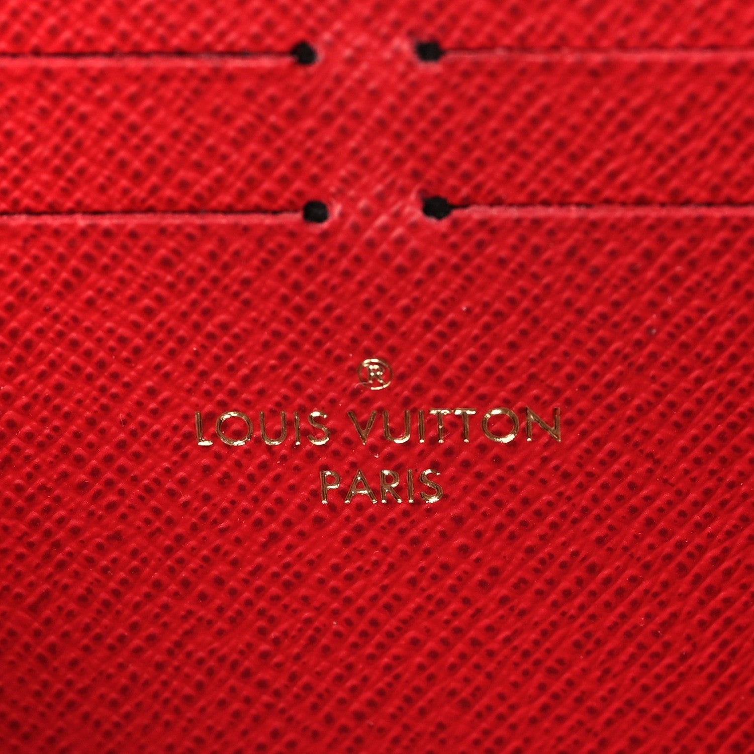 Louis Vuitton Damier Ebene Clemence Wallet Cherry 6 of 7
