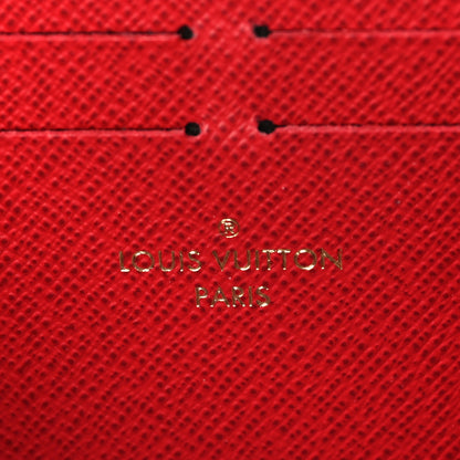 Louis Vuitton Damier Ebene Clemence Wallet Cherry 6 of 7