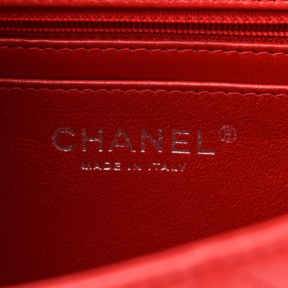 Chanel Lambskin Quilted Mini Rectangular Flap Red 6 of 10