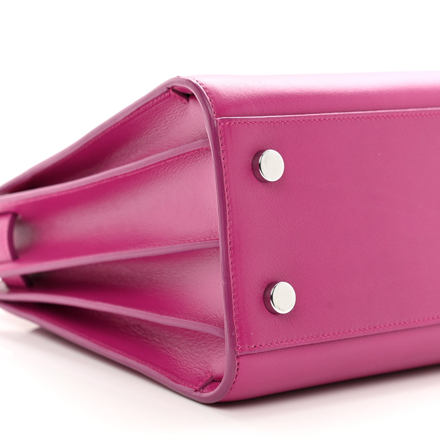 Saint Laurent Calfskin Baby Sac De Jour Fuchsia 8 of 9