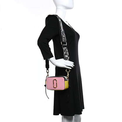 Marc Jacobs Saffiano Small Snapshot Camera Bag Baby Pink Multicolor 2 of 9