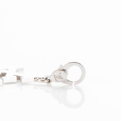 Louis Vuitton 18K White Gold LV Initiales Charm 4 of 4