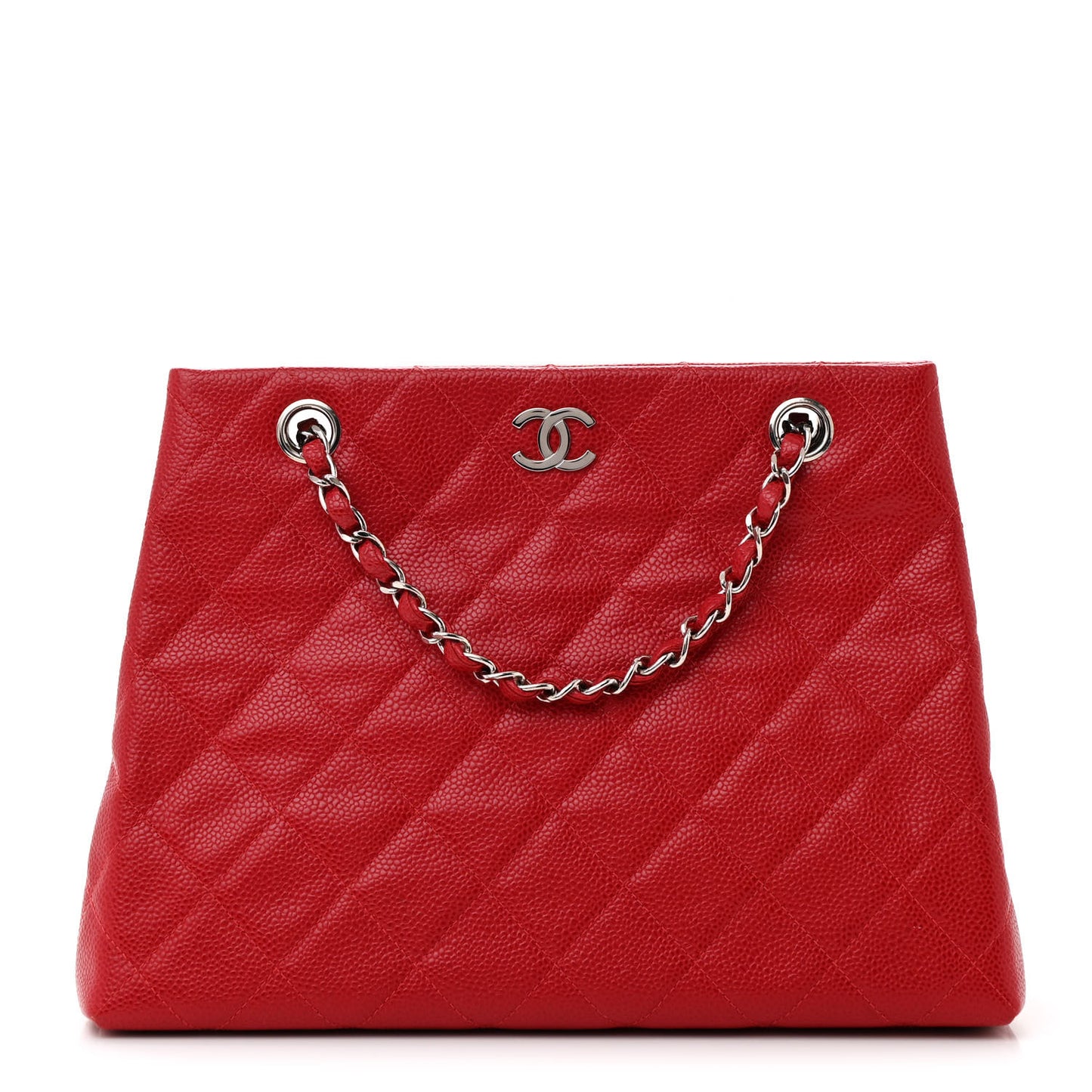Caviar Shoulder Bag Red
