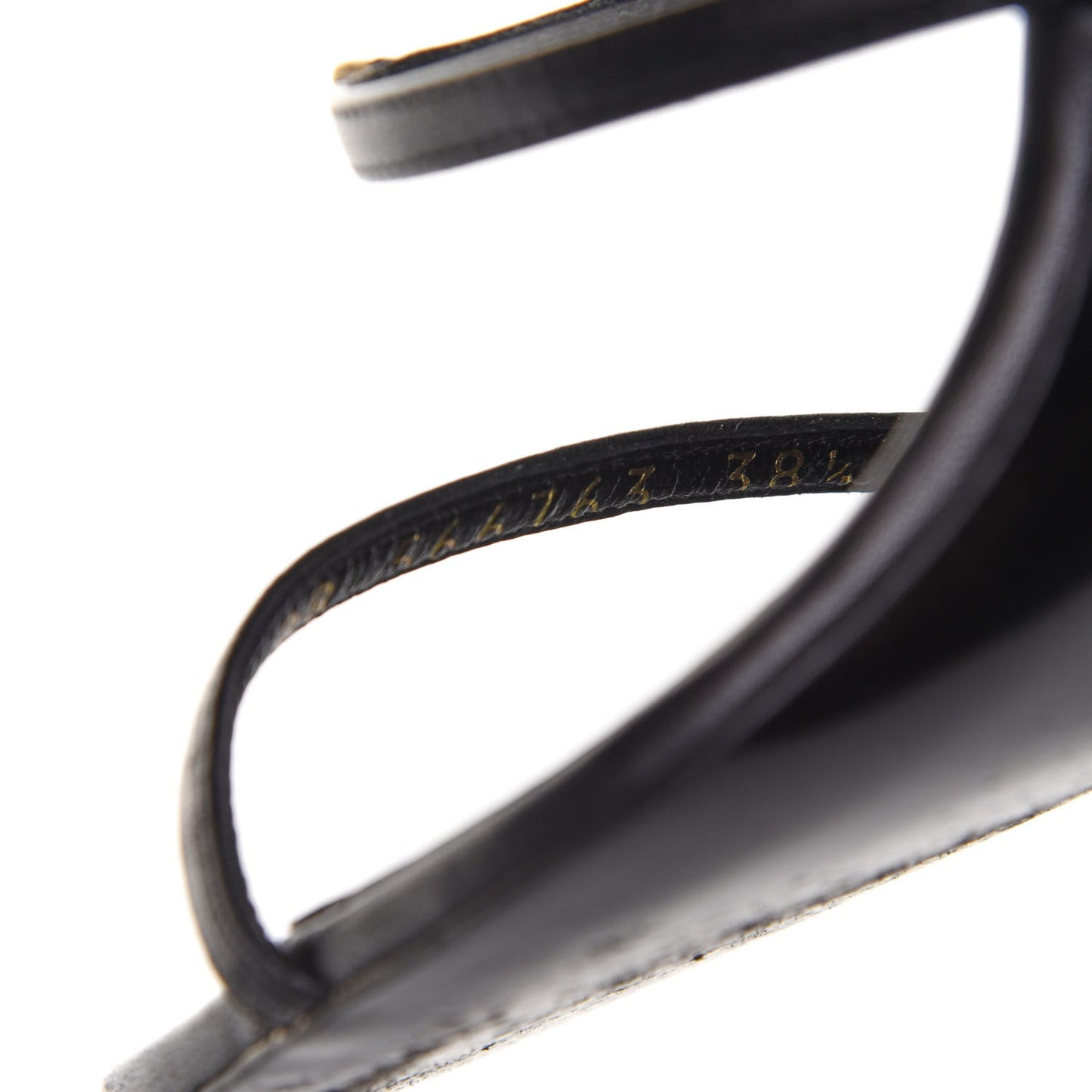 Sheepskin Cassandra Bamboo Logo 110 Ankle Strap Sandals 38.5 Black