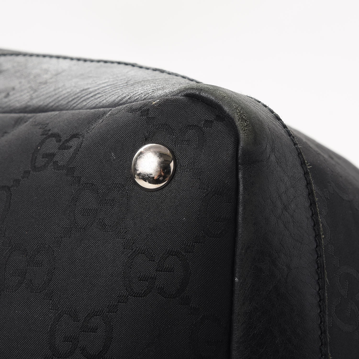 Gucci Nylon Monogram Travel Hobo Black 16 of 19