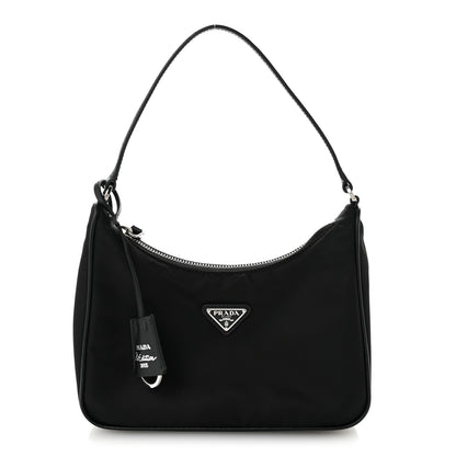 Prada Tessuto Nylon Saffiano Mini Re-Edition 2005 Bag Black 1 of 14
