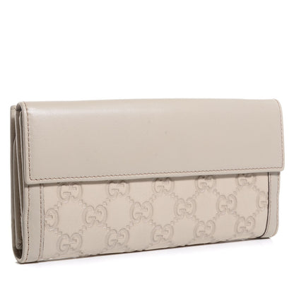 Gucci Guccissima Wave Continental Wallet Off White 3 of 8