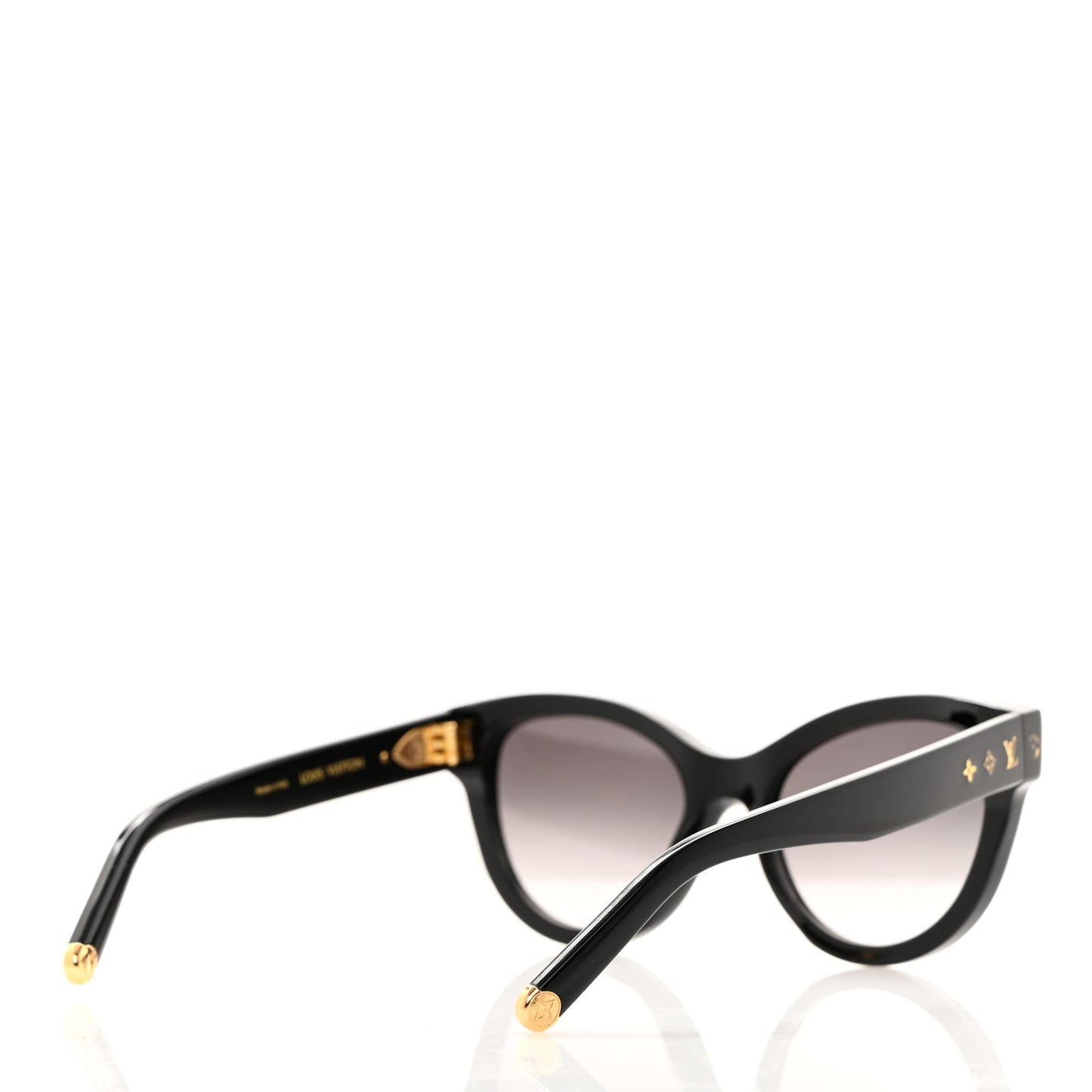Acetate My Monogram Soft Cat Eye Sunglasses Z1908W Black