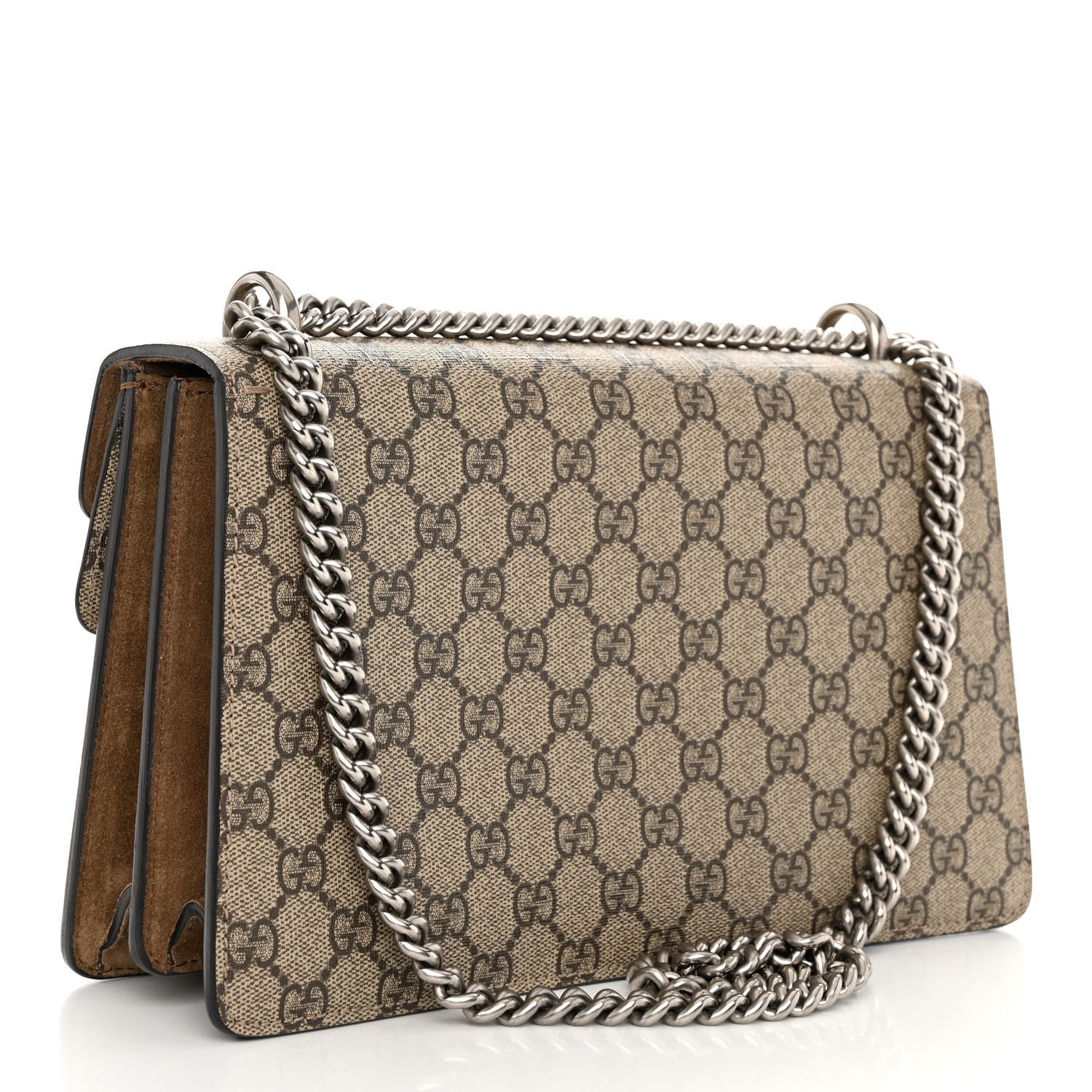 Gucci GG Supreme Monogram Small Dionysus Shoulder Bag Taupe 4 of 13
