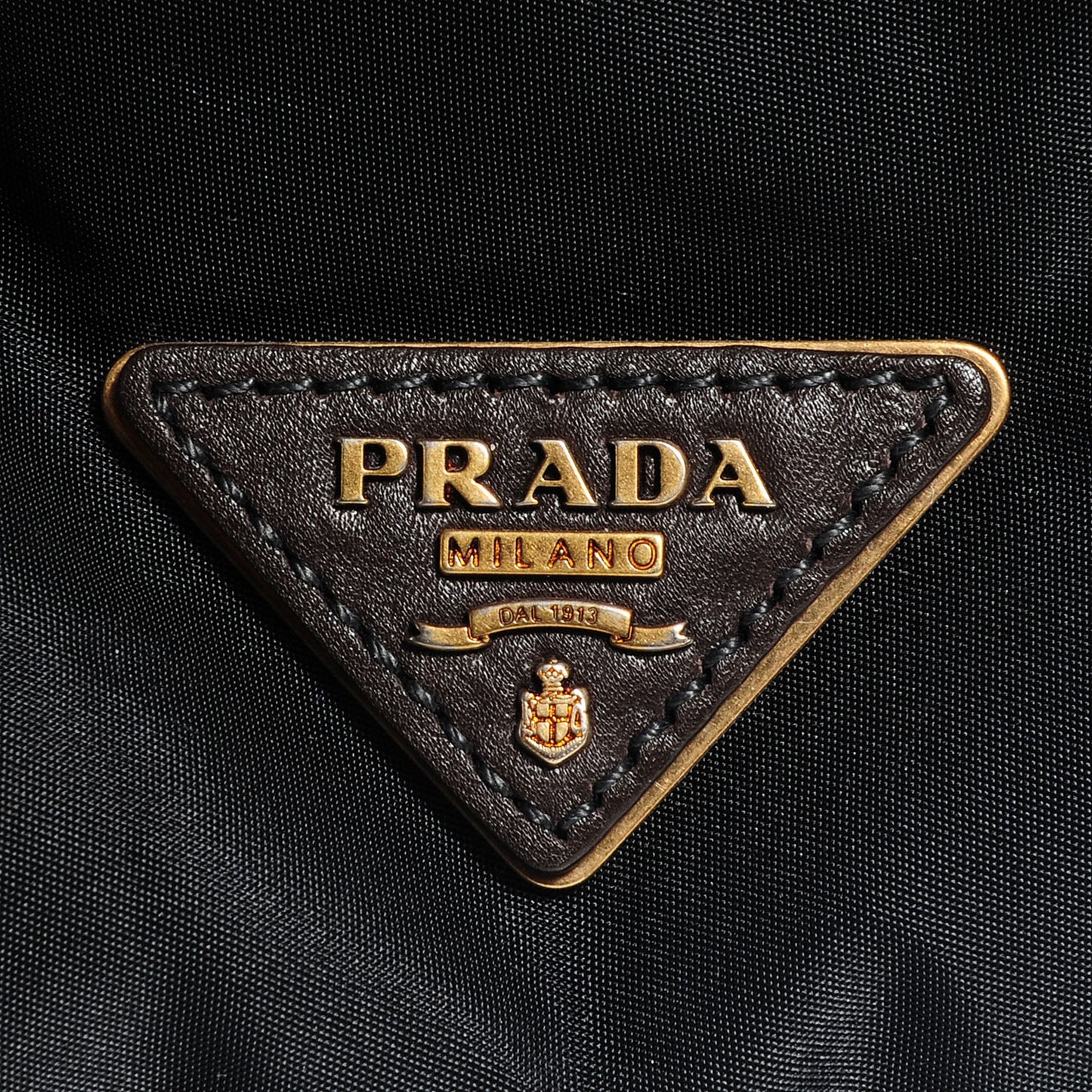 Tessuto Nylon Double Zip Logo Tote Nero Black