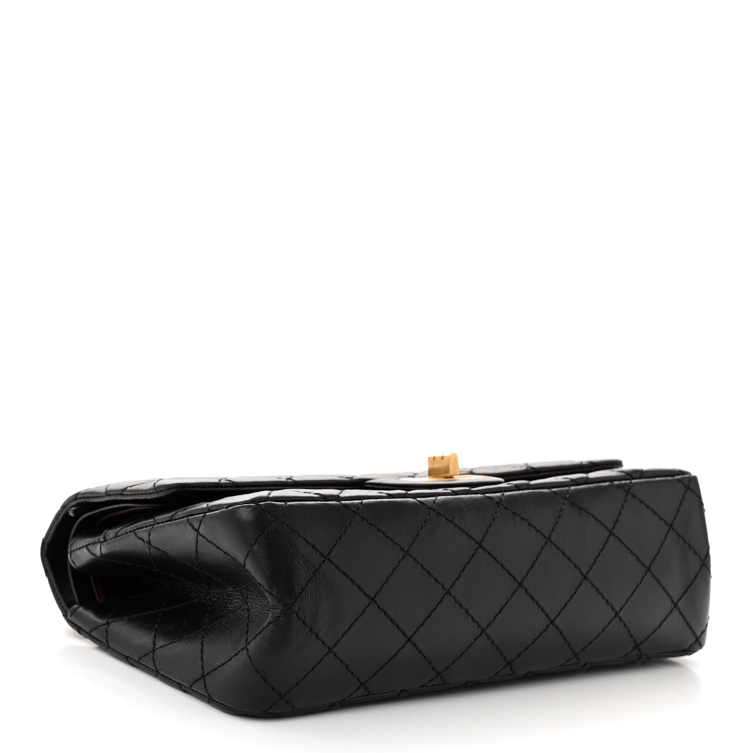 Chanel Aged Calfskin Quilted 2.55 Reissue 225 Flap Black 4 of 11