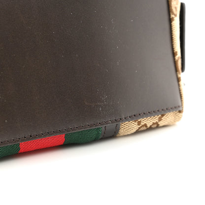 Gucci Monogram Web Small Cosmetic Case Dark Brown 8 of 9