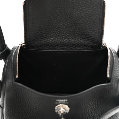Hermes Taurillon Clemence Mini Lindy 20 Black 11 of 12