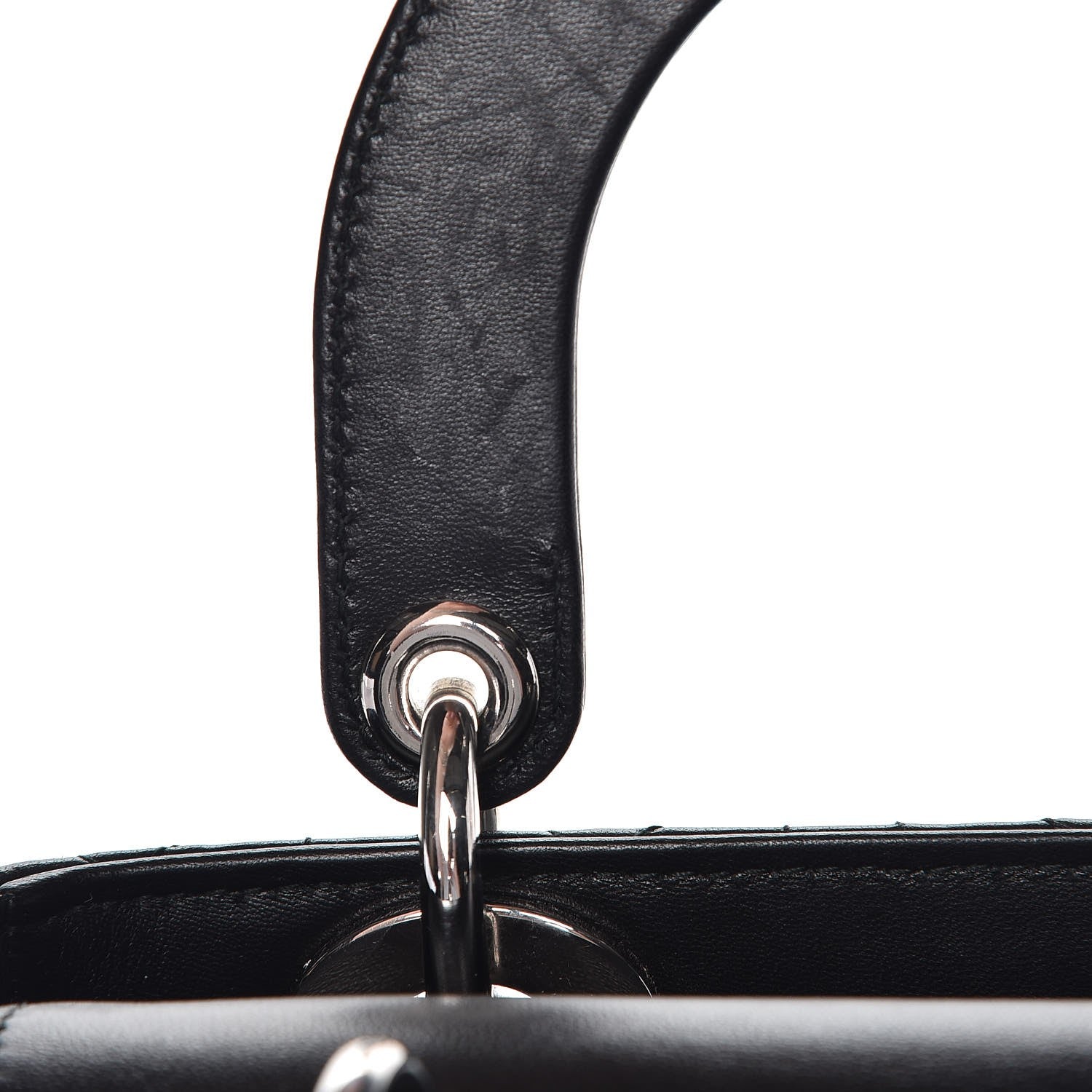 Christian Dior Lambskin Cannage Small Lucky Badges My Lady Dior Black 9 of 13