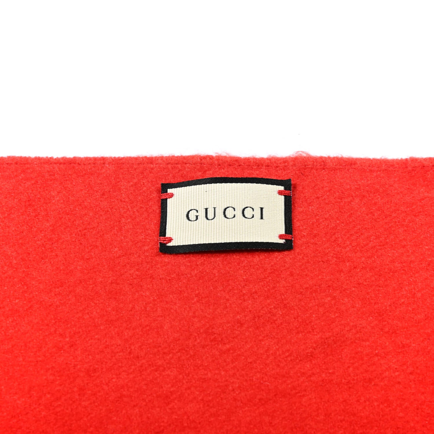 Gucci Silk Cashmere Sequins Woven Guccy Scarf Flame 3 of 5