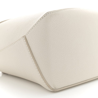 Loewe Soft Grained Calfskin Small Puzzle Edge Bag Soft White 9 of 13