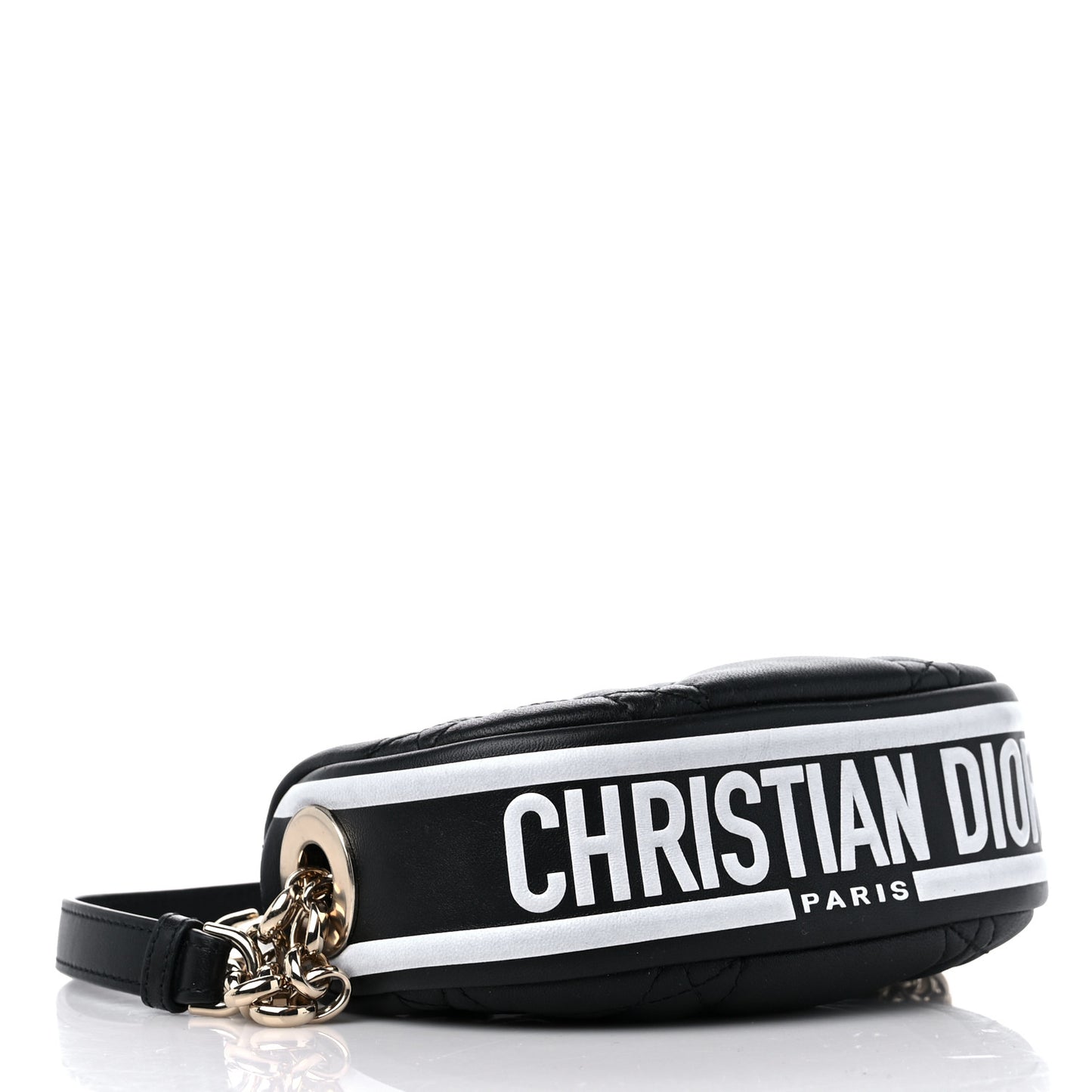 Lambskin Cannage Mini Dior Vibe Hobo Bag Black