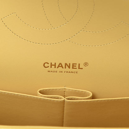 Chanel Caviar Quilted Jumbo Double Flap Yellow 6 of 11