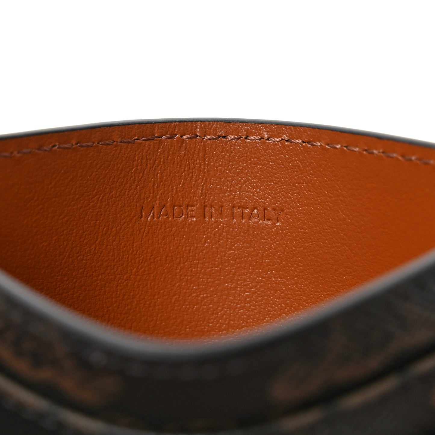 Triomphe Canvas Triomphe Card Holder Tan