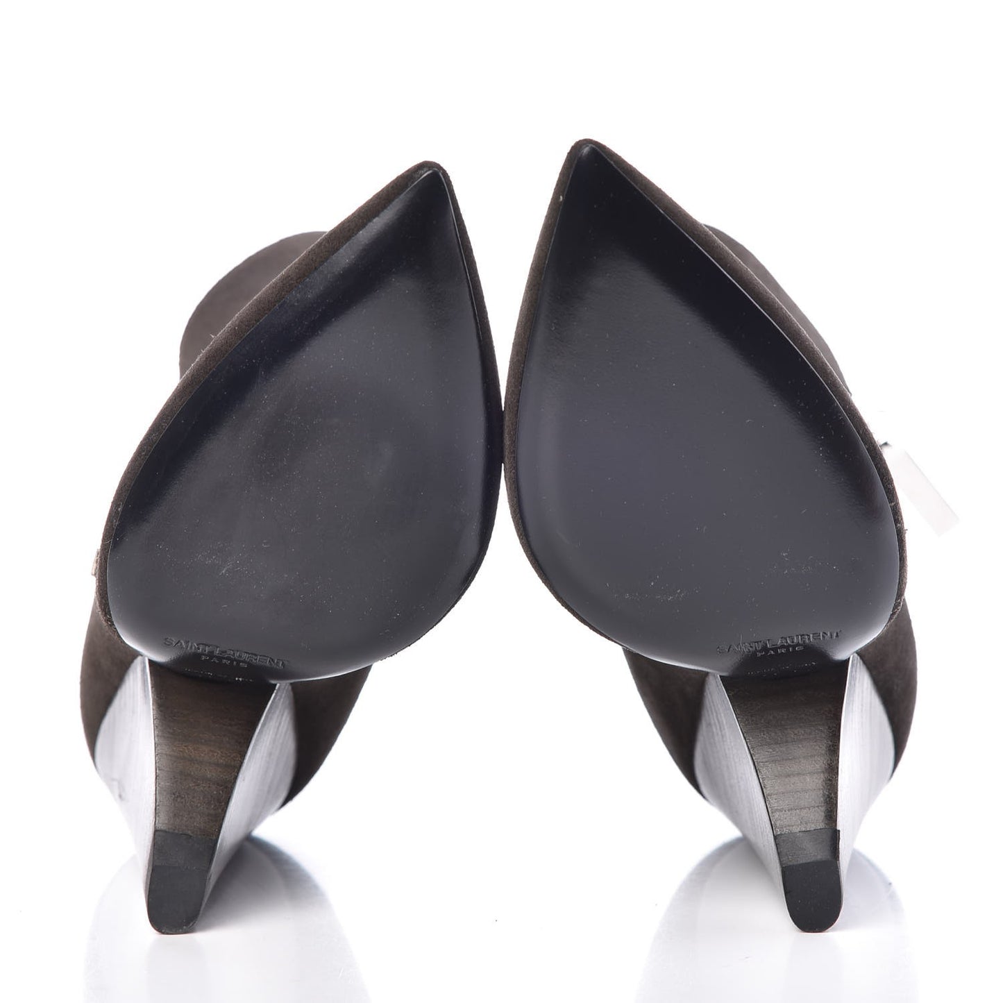 Suede Soho Niki 105 Zip Booties 35.5 Haunting Green