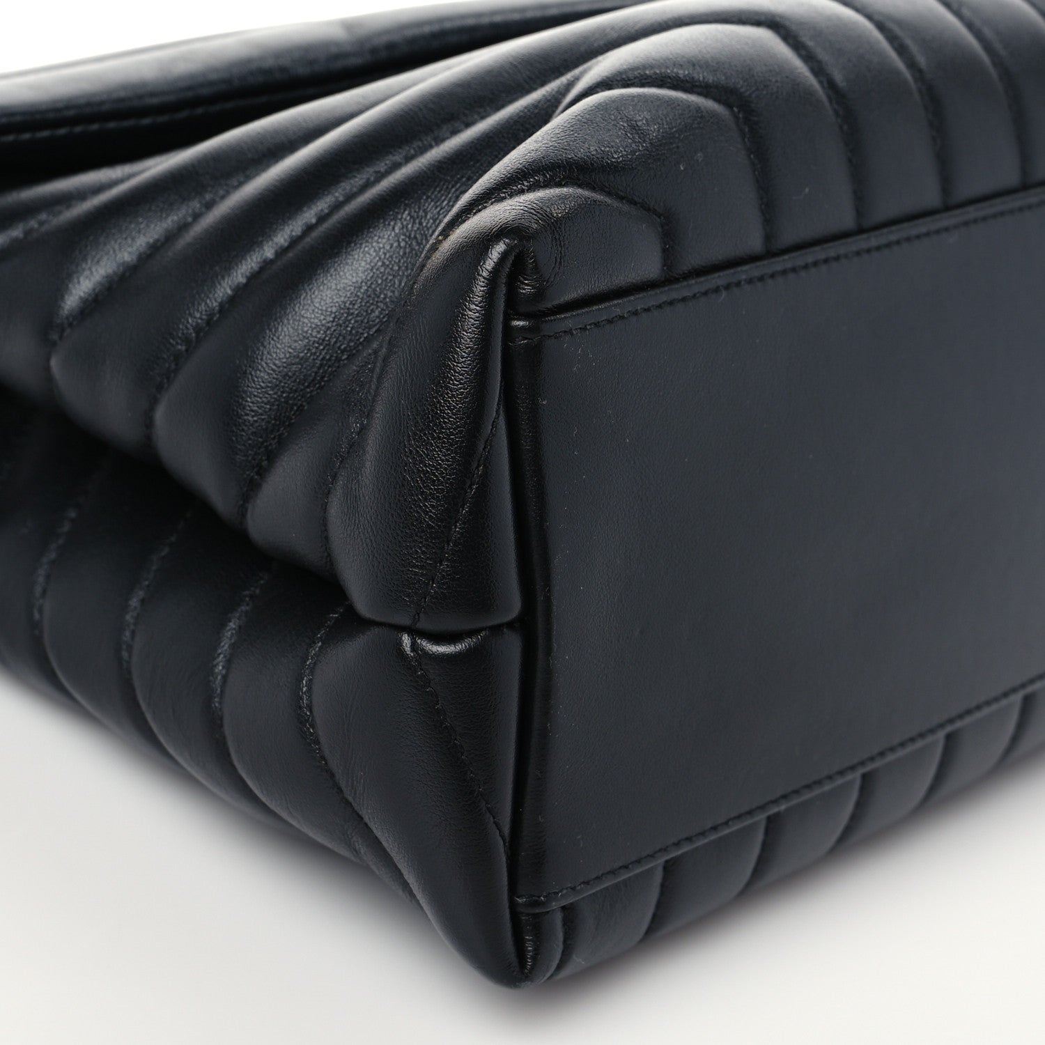 Saint Laurent Calfskin Y Quilted Monogram Medium Loulou Chain Satchel Black 7 of 8