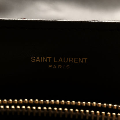 Saint Laurent Calfskin Y Quilted Monogram Medium Loulou Chain Satchel Soil Brown 6 of 11