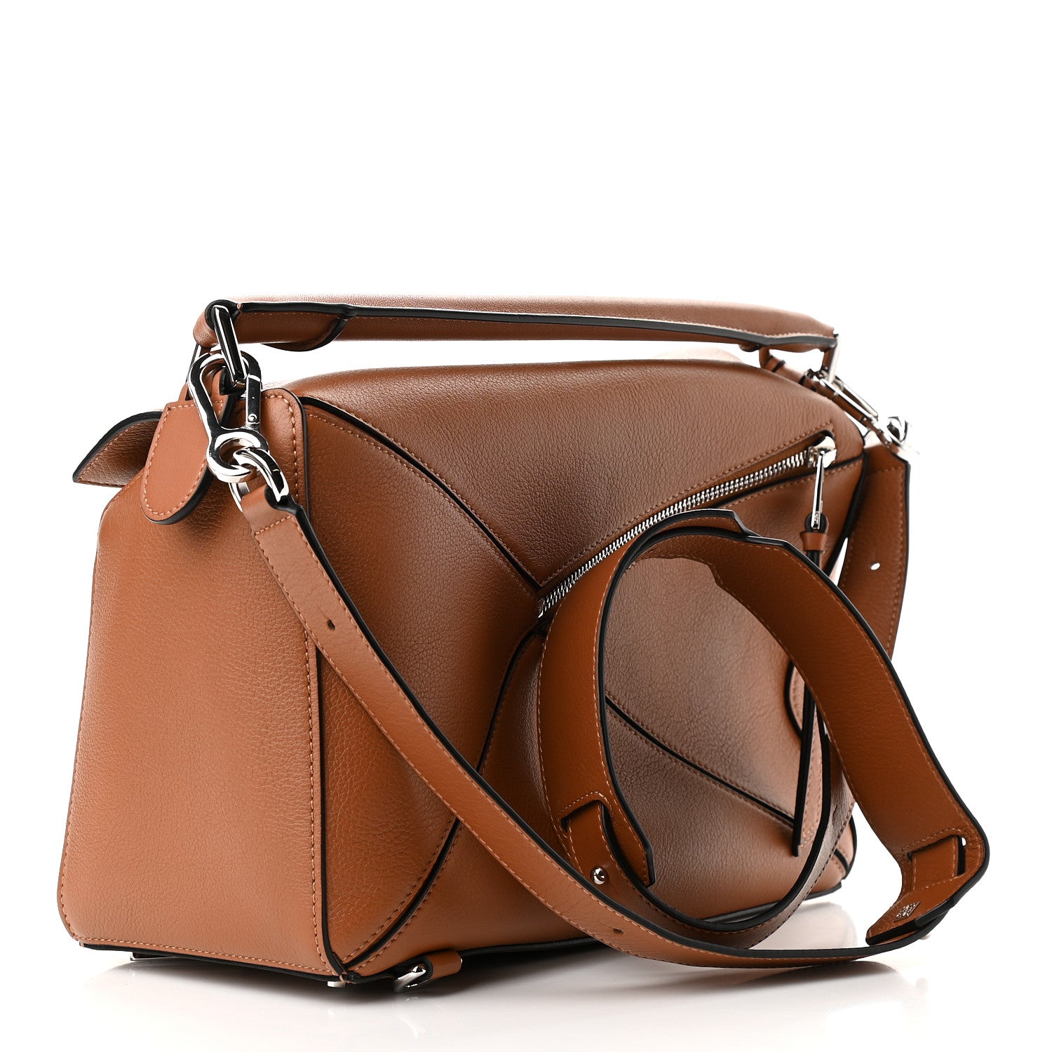 Loewe Calfskin Medium Puzzle Bag Tan 3 of 9