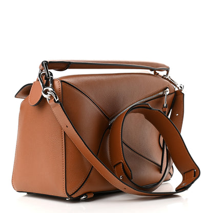 Loewe Calfskin Medium Puzzle Bag Tan 3 of 9