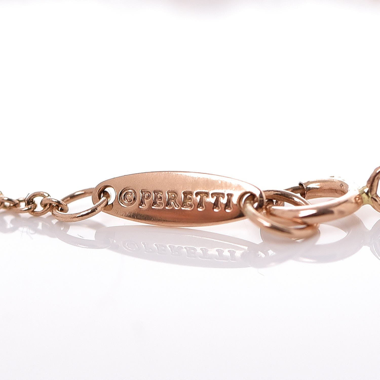Tiffany 18K Rose Gold Diamond .35ct Elsa Peretti Diamonds by the Yard Bracelet 5 of 7