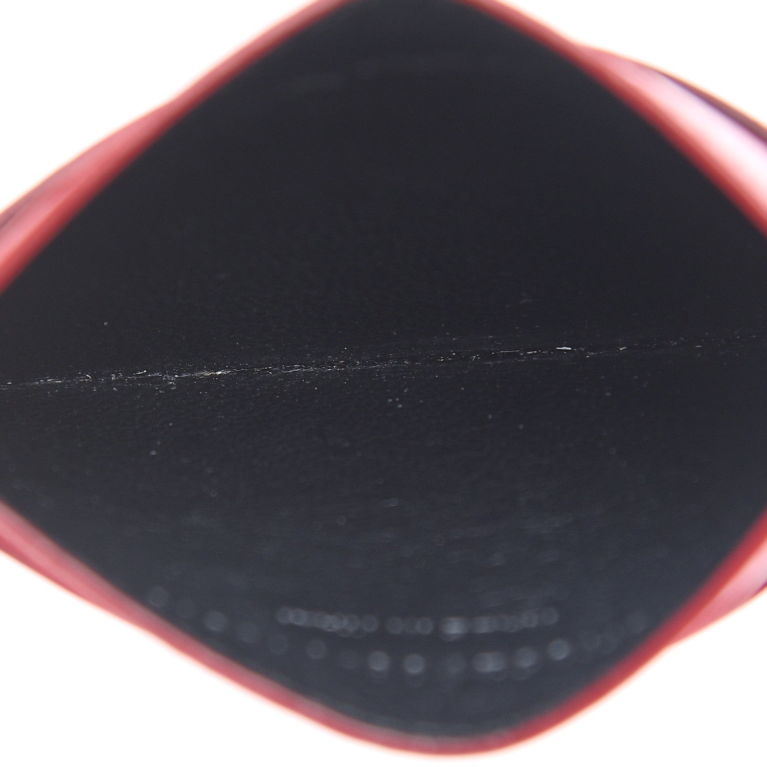 Saint Laurent Textured Calfskin Belle De Jour Card Case Red 4 of 7